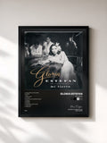 #noir Tableau de l'album Mi Tierra de Gloria Estefan, cadre noir, imprimé et encadré en France