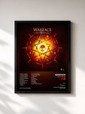 #noir Tableau de l'album The 9 Circles de Warface, cadre noir, imprimé et encadré en France