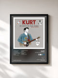 #noir Tableau de l'album En Medio De Este Ruido (Deluxe) de Kurt, cadre noir, imprimé et encadré en France