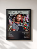 #noir Tableau de l'album Moon Shoes EP de Ravyn Lenae, cadre noir, imprimé et encadré en France