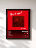 #noir Tableau de l'album Time's Up de Buzzcocks, cadre noir, imprimé et encadré en France