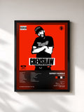 #noir Tableau de l'album Crenshaw de Nipsey Hussle, cadre noir, imprimé et encadré en France