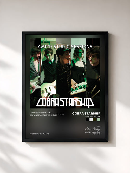 Cobra Starship · Amp'd Mobile EP            — Affiche encadrée