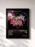 #noir Tableau de l'album Radiant de Atlantic Starr, cadre noir, imprimé et encadré en France