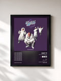 #noir Tableau de l'album Stay Another Day (Remixes) de East 17, cadre noir, imprimé et encadré en France