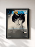 #noir Tableau de l'album The Liberty Years de Julie London, cadre noir, imprimé et encadré en France