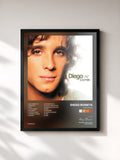 #noir Tableau de l'album Más Diego de Diego Boneta, cadre noir, imprimé et encadré en France