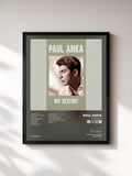 #noir Tableau de l'album My Destiny de Paul Anka, cadre noir, imprimé et encadré en France