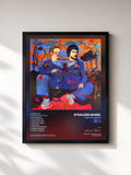 #noir Tableau de l'album Right Or Wrong de Stealers Wheel, cadre noir, imprimé et encadré en France