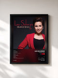 #noir Tableau de l'album Blurred Lines de Lea Salonga, cadre noir, imprimé et encadré en France