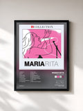 #noir Tableau de l'album iCollection de Maria Rita, cadre noir, imprimé et encadré en France