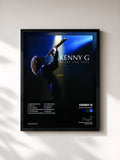 #noir Tableau de l'album Heart And Soul de Kenny G, cadre noir, imprimé et encadré en France
