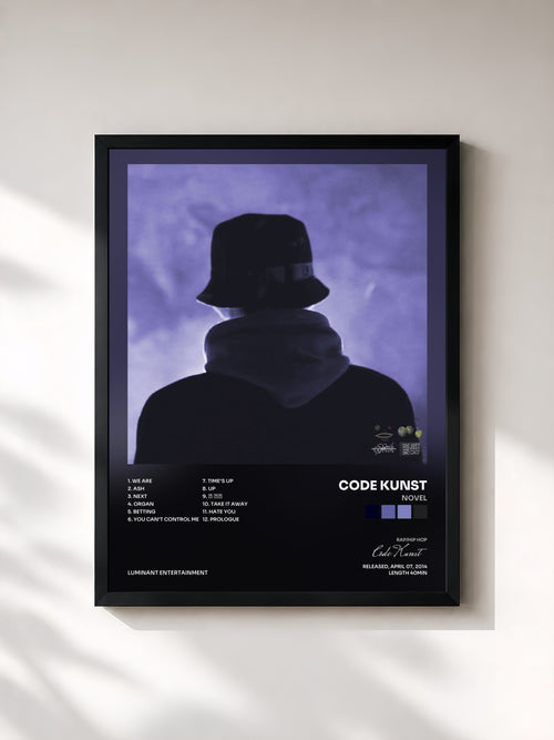 Code Kunst · NOVEL — Affiche encadrée