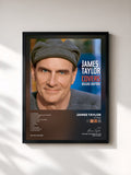 #noir Tableau de l'album Covers de James Taylor, cadre noir, imprimé et encadré en France
