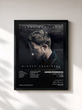 #noir Tableau de l'album Higher Than Here de James Morrison, cadre noir, imprimé et encadré en France