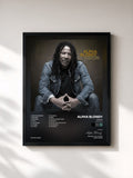 #noir Tableau de l'album Vision (New Edition) de Alpha Blondy, cadre noir, imprimé et encadré en France
