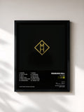 #noir Tableau de l'album ACT ONE de Marian Hill, cadre noir, imprimé et encadré en France