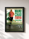 #noir Clandestino / Bloody Border von Manu Chao als gerahmter Kunstdruck, schwarzer Rahmen, gedruckt und gerahmt in Frankreich