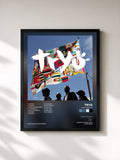 #noir Tableau de l'album Vent debout de Tryo, cadre noir, imprimé et encadré en France