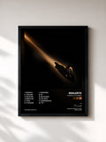 #noir Tableau de l'album Forgive To Forget de Realestk, cadre noir, imprimé et encadré en France