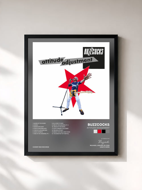 Buzzcocks · Attitude Adjustment — Affiche encadrée
