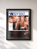 #noir Tableau de l'album 'N Sync UK Version de *NSYNC, cadre noir, imprimé et encadré en France