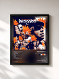 #noir Tableau de l'album Bees + Things + Flowers de Incognito, cadre noir, imprimé et encadré en France
