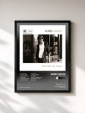 #noir Tableau de l'album Better in Time de Bobby Bazini, cadre noir, imprimé et encadré en France