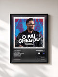 #noir Tableau de l'album O Pai Chegou de Parangolé, cadre noir, imprimé et encadré en France