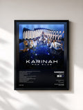 #noir Tableau de l'album Por Elas de Karinah, cadre noir, imprimé et encadré en France
