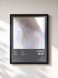 #noir Tableau de l'album Never Grow Up de Chanmina, cadre noir, imprimé et encadré en France