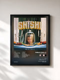 #noir Tableau de l'album SHISHI Mixtape de Pablo Chill-E, cadre noir, imprimé et encadré en France