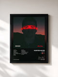 #noir Tableau de l'album Red Sky de Hunter Hayes, cadre noir, imprimé et encadré en France