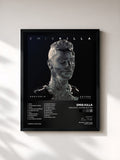 #noir Tableau de l'album Mercurio - 5 Stars Edition de Emis Killa, cadre noir, imprimé et encadré en France