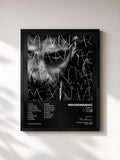 #noir Tableau de l'album MANIAC de MocroManiac, cadre noir, imprimé et encadré en France