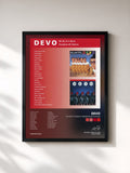 #noir Tableau de l'album Oh No It's Devo / Freedom Of Choice de DEVO, cadre noir, imprimé et encadré en France