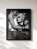 #noir Tableau de l'album FOREVER AND EVER de Rosa Chemical, cadre noir, imprimé et encadré en France