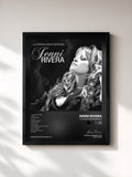 #noir Tableau de l'album La Misma Gran Señora de Jenni Rivera, cadre noir, imprimé et encadré en France