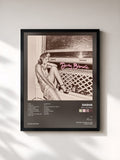 #noir Tableau de l'album Dirty Blonde de Dasha, cadre noir, imprimé et encadré en France