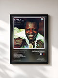 #noir Tableau de l'album Montreux '77 de Oscar Peterson, cadre noir, imprimé et encadré en France