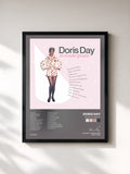 #noir Tableau de l'album 25 Movie Greats de Doris Day, cadre noir, imprimé et encadré en France