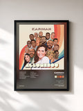 #noir Tableau de l'album Aglomerou de Karinah, cadre noir, imprimé et encadré en France