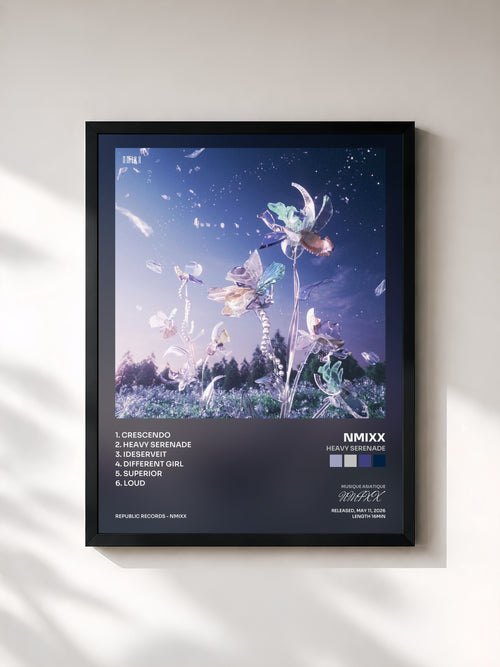 NMIXX · Heavy Serenade — Affiche encadrée