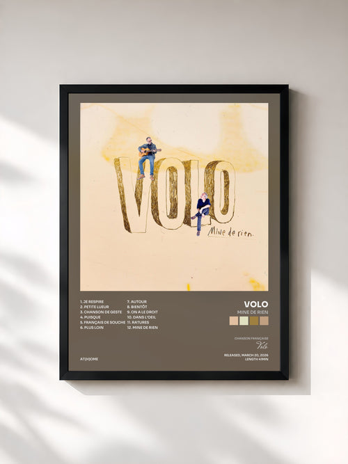 Volo · Mine de rien — Affiche encadrée