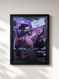 #noir Tableau de l'album ZZCCMXTP de ZZCCMXTP, cadre noir, imprimé et encadré en France