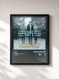 #noir Tableau de l'album Welcome To The Club de New Hope Club, cadre noir, imprimé et encadré en France