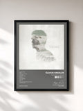 #noir Tableau de l'album For Now I Am Winter de Ólafur Arnalds, cadre noir, imprimé et encadré en France