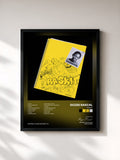#noir Tableau de l'album Raskit de Dizzee Rascal, cadre noir, imprimé et encadré en France