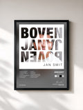 #noir Tableau de l'album Boven Jan de Jan Smit, cadre noir, imprimé et encadré en France