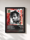 #noir Tableau de l'album Sincerely, Tokyo de MadeinTYO, cadre noir, imprimé et encadré en France